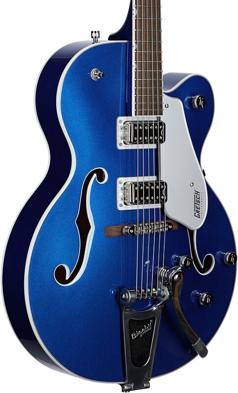 Gretsch G5420T Electromatic Hollowbody Electric Guitar, Azure Blue, Full Left Front