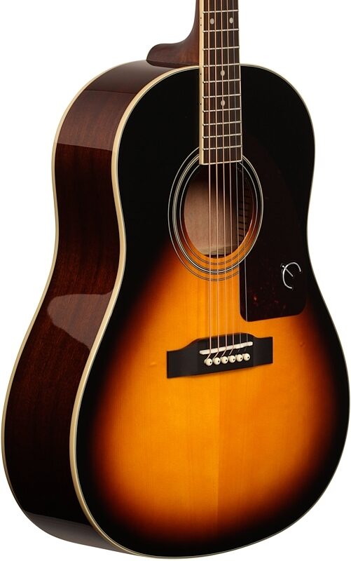 Epiphone AJ-220S Acoustic Guitar, Vintage Sunburst, Full Left Front