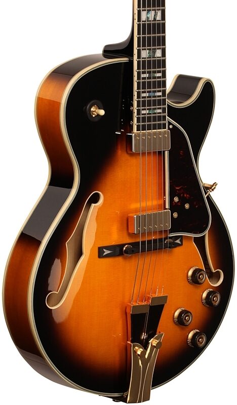 Ibanez GB10SE George Benson Electric Guitar (with Case), Brown Sunburst, Full Left Front