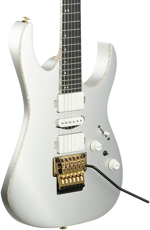 Ibanez Prestige RG5170G Electric Guitar (with Case), Flat Sliver, Full Left Front
