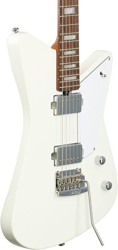 Sterling by Music Man Mariposa Electric Guitar, Imperial White, Full Left Front