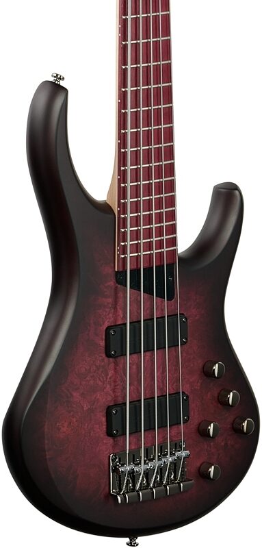 MTD Andrew Gouche Signature AG-5 Electric Bass, 5-String, Smoky Purple Satin, Full Left Front