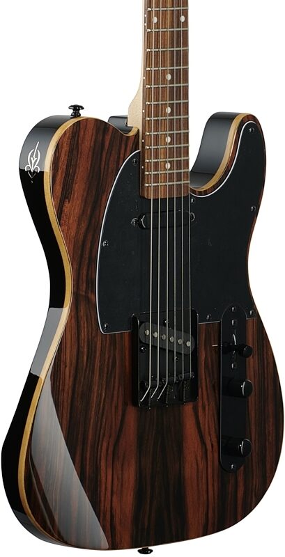 Michael Kelly Custom Collection '50s Electric Guitar, Pau Ferro Fingerboard, Striped Ebony, Full Left Front