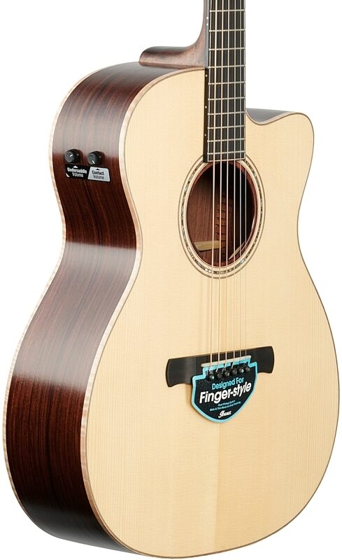 Ibanez Fingerstyle Series ACFS580 Acoustic-Electric Guitar (with Case), New, Full Left Front