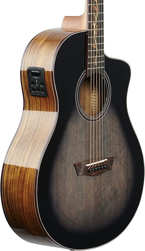Washburn Bella Tono Vite S9V Acoustic-Electric Guitar, Charcoal Burst, Full Left Front