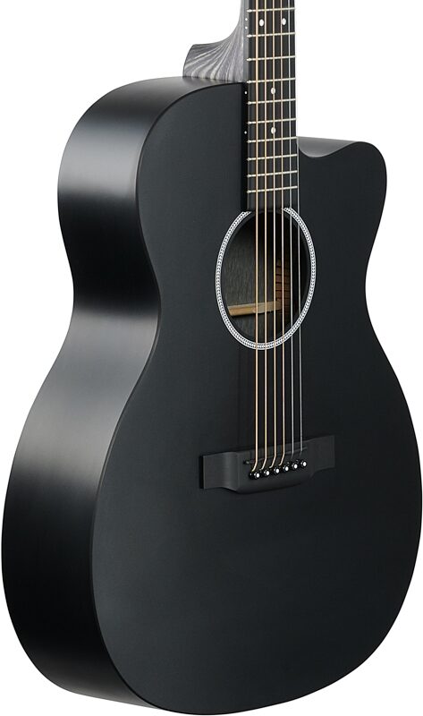 Martin OMC-X1E Acoustic-Electric Guitar, Black, Full Left Front