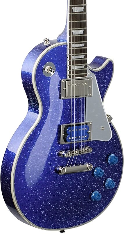 Epiphone Tommy Thayer Les Paul Electric Blue Electric Guitar (with Case), New, Full Left Front
