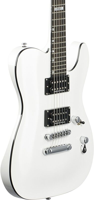 ESP LTD Eclipse 87 NT Electric Guitar, Pearl White, Full Left Front