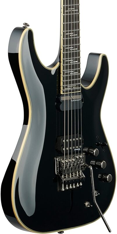 Schecter C-1 FR-S Blackjack Electric Guitar, Gloss Black, Full Left Front