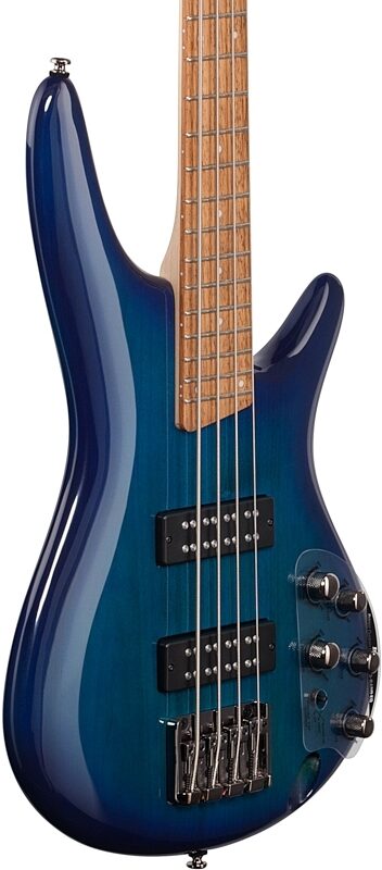 Ibanez SR370E Electric Bass, Sapphire Blue, Full Left Front