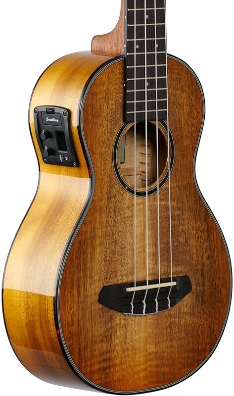 Breedlove ECO Luau Exotic S Concert Acoustic-Electric Ukulele, Natural Shadow, Full Left Front