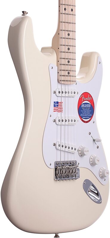 Fender Eric Clapton Artist Series Stratocaster (Maple with Case), Olympic White, Full Left Front
