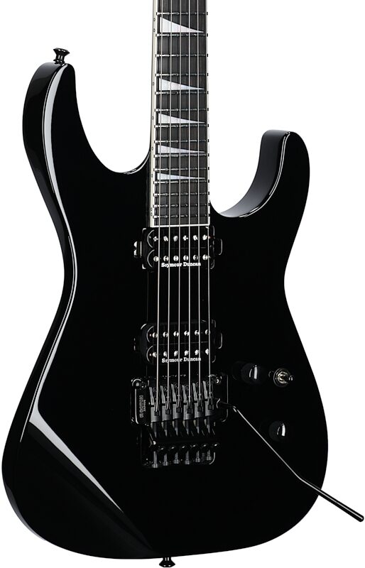 Jackson MJ Series Soloist SL2 Electric Guitar (with Case), Gloss Black, USED, Blemished, Full Left Front
