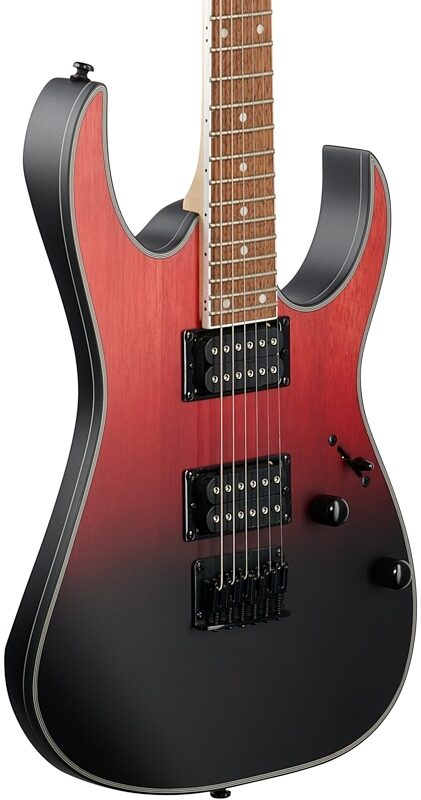 Ibanez RG421EX Electric Guitar, Transparent Crimson Fade Matte, Full Left Front