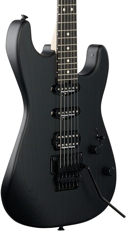 Charvel Pro-Mod San Dimas SD3 HSS Electric Guitar, Sassafras Black, USED, Blemished, Full Left Front