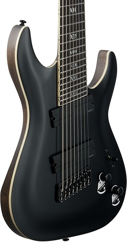 Schecter C-8 Multi-Scale SLS Elite Electric Guitar, Evil Twin, Full Left Front