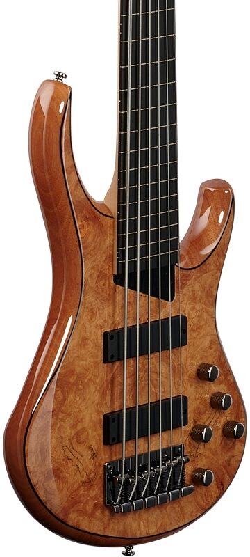 MTD Kingston Z6 Fretless Electric Bass, 6-String, Natural Gloss, Blemished, Full Left Front