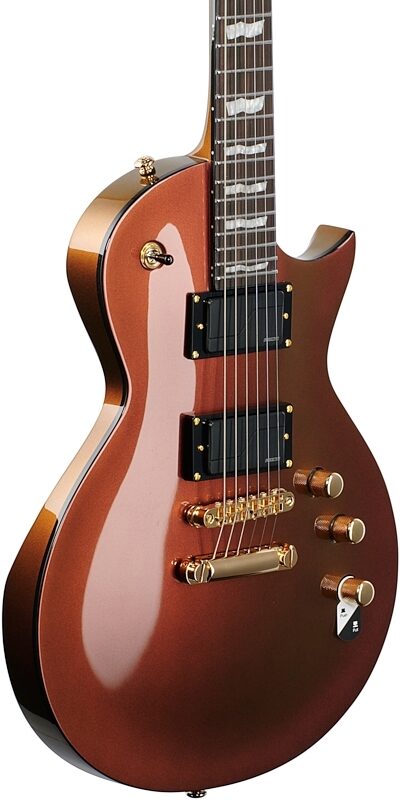 ESP LTD EC-1000 Electric Guitar, Fishman Fluence, Gold Andromeda, Full Left Front