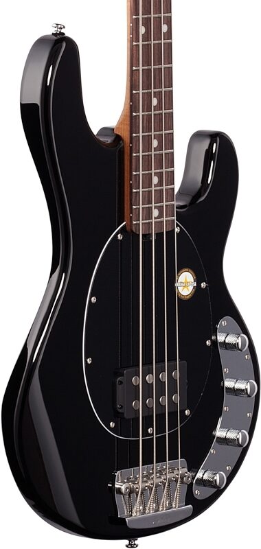 Sterling by Music Man Ray34 Electric Bass Guitar, Black, Full Left Front